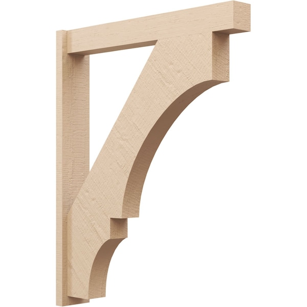 Ekena Millwork 5 1/2-in W x 34-in D x 42-in H Balboa Block Rough Cedar Woodgrain TimberThane Outlooker, Primed Tan OUTUR055X34X42BOA44RCPR - main